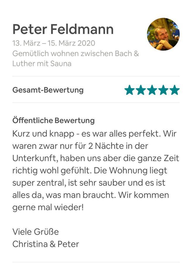 Ferienhaus Zwischen Bach Und Luther Mit Garten Eisenach Eksteriør bilde